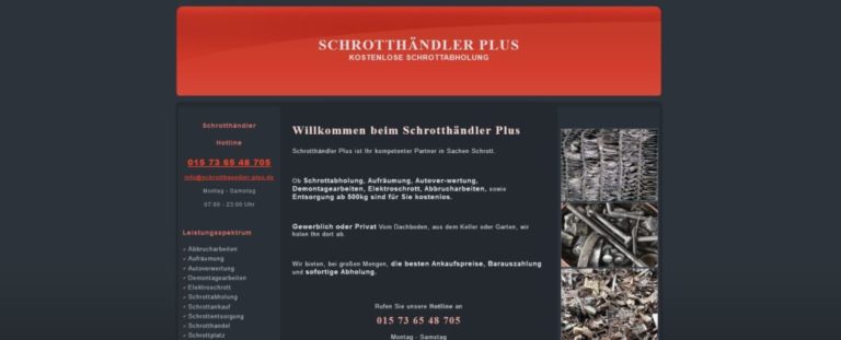 Schrottankauf Köln und Umgebung – Schrotthändler Plus